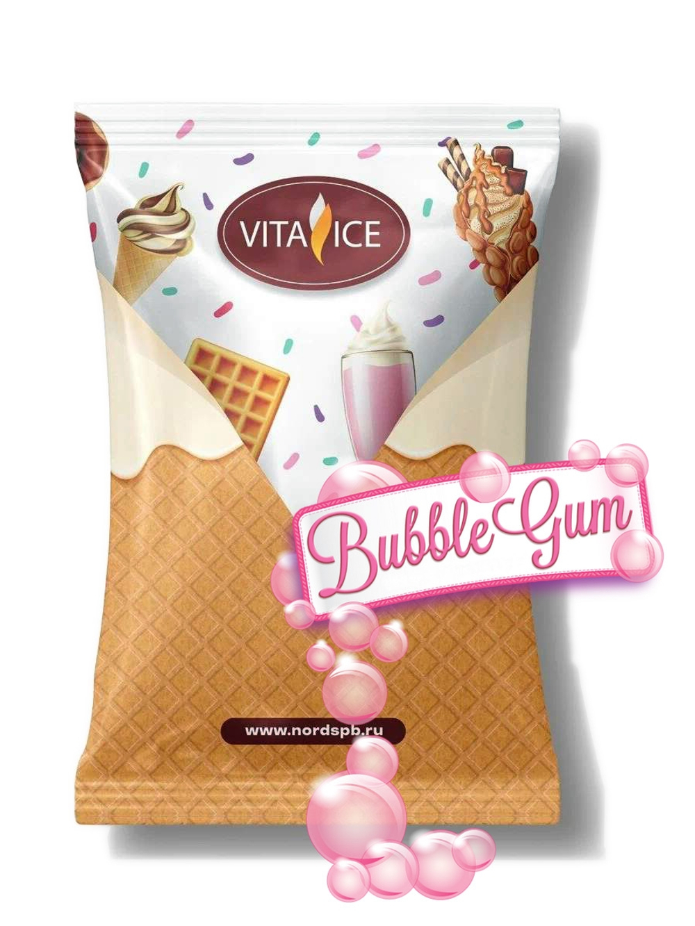ND PRIME «Vita Shake» Премиум со вкусом БАБЛ ГАМ Pink (Смесь сухая для приготовления молочных коктейлей)