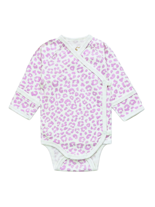 Боди-кимоно Леопард lavender(56,62)