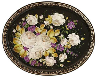 Zhostovo metal tray A26D29092534