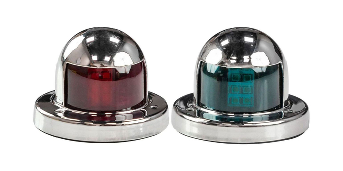 Огони ходовые Marine Rocket, нержавеющий корпус, светодиодные, комплект