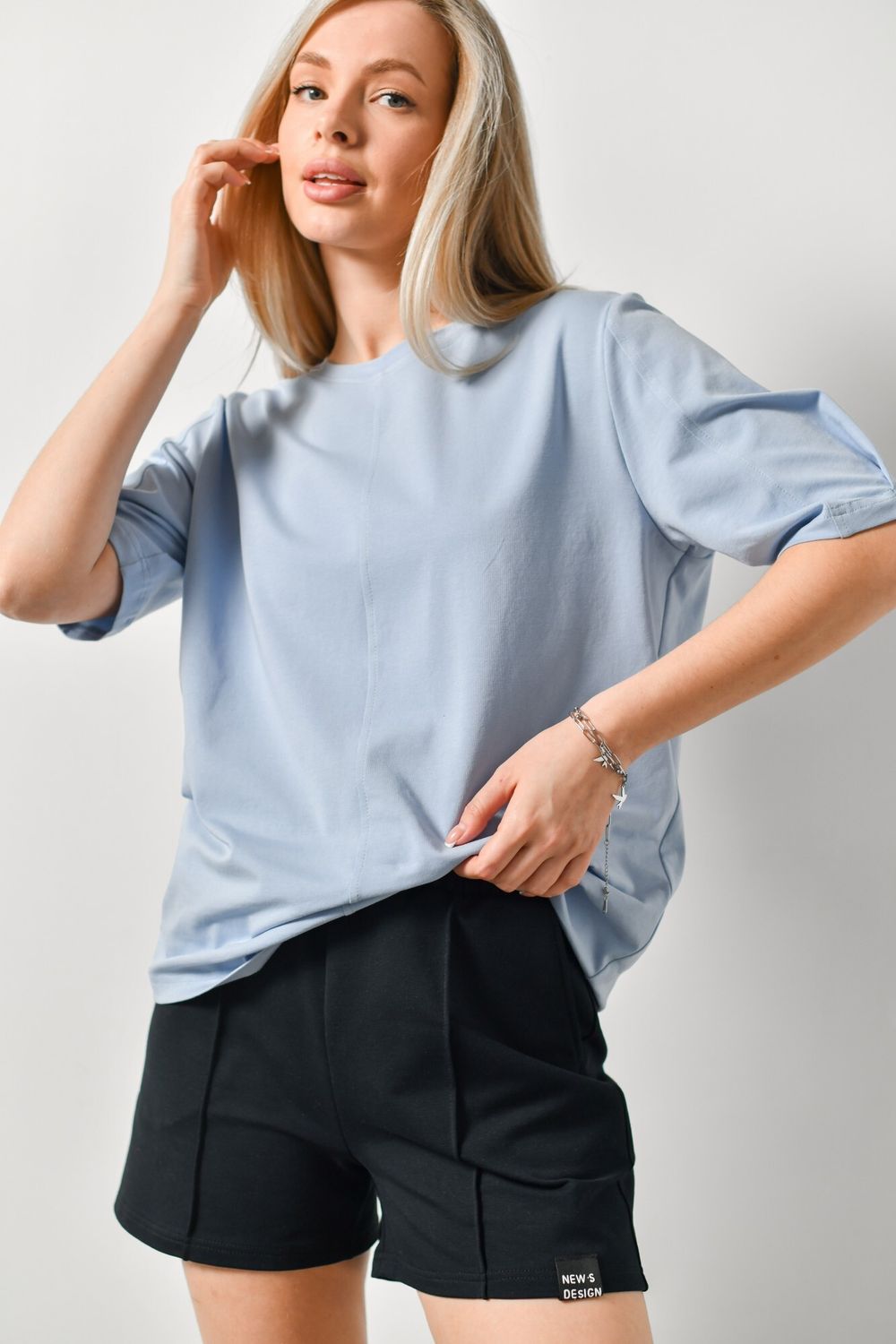 Фуфайка (футболка) женская Гретта-2 Виотекс СВЕТЛО-ГОЛУБОЙ