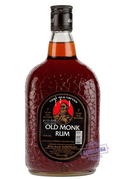 Олд Монк. Индийский ром 7 лет выдержки. 0,75 Л