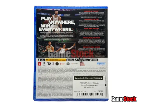 PS5 NBA 2K25 (Новый, Английская версия, PPSA-22121)