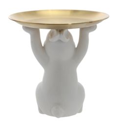 GAEM Фигурка декоративная "Заяц" с подносом, L20 W20 H21 см