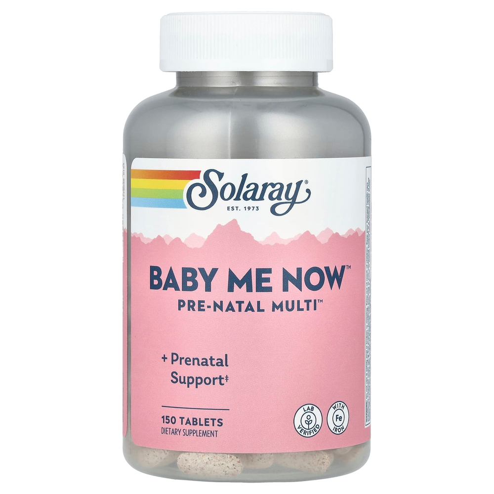 Solaray, Baby Me Now ™, Pre-Natal Multi ™, 150 таблеток