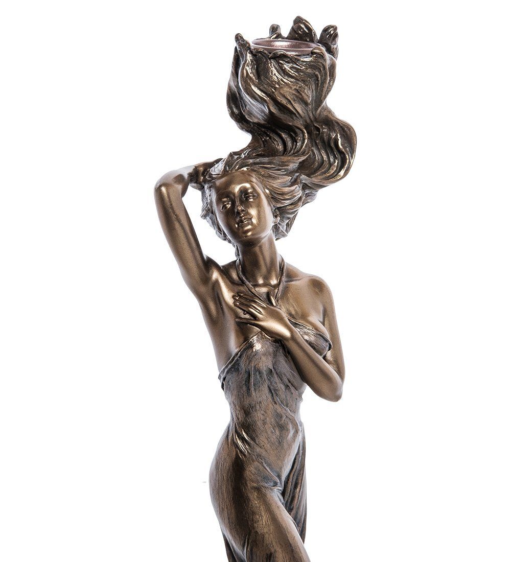 Veronese WS-967 Статуэтка-подсвечник «Девушка с огненными волосами»