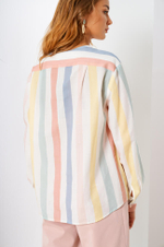 22451 Блузка женская (полоска мультиколор)