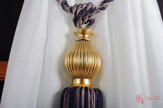 Подхваты-кисти для штор 2шт. синий