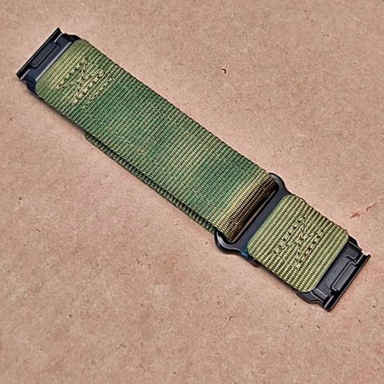 Нейлоновый ремешок Hemsut Rugged 26 мм для Garmin Fenix 7x 6x 5x, Tactix 7 Delta, Enduro 2, Instinct 2X быстросъемный (Хаки)