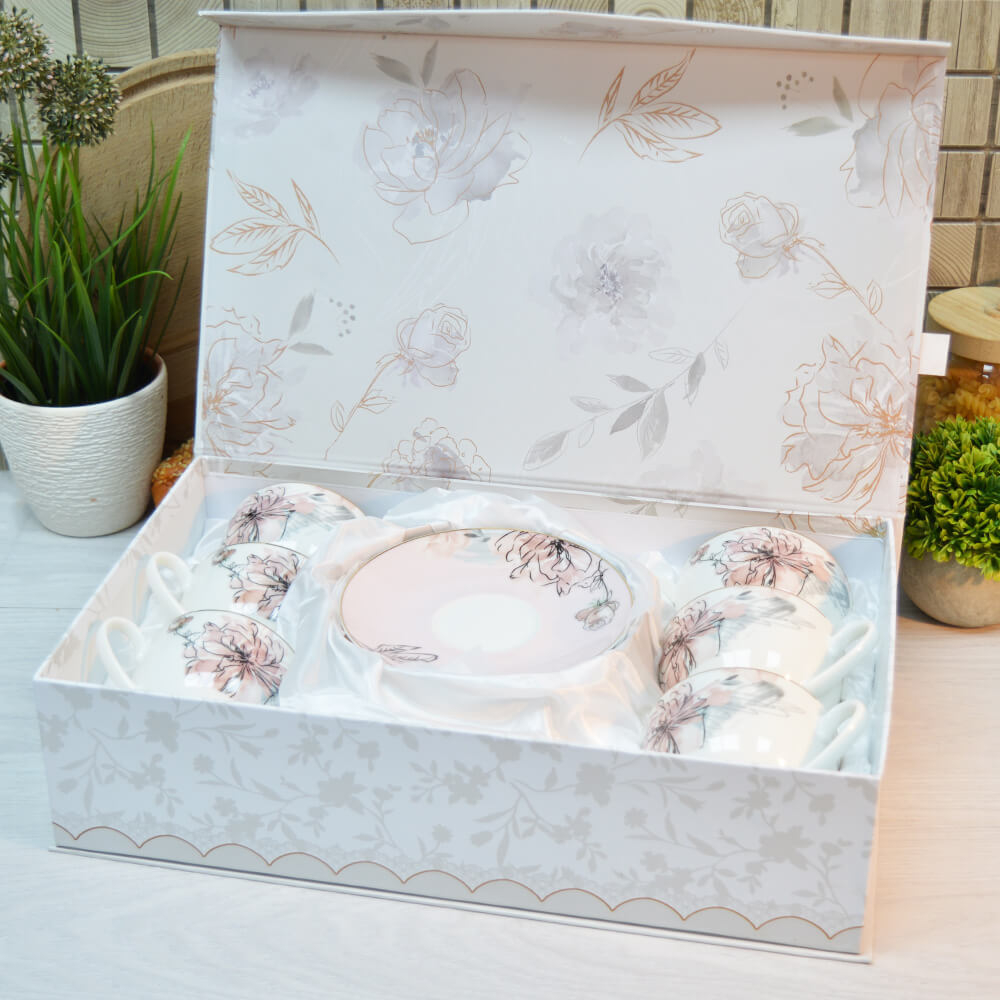 Чайный набор 12 предметов 280мл "Розали", Jewel