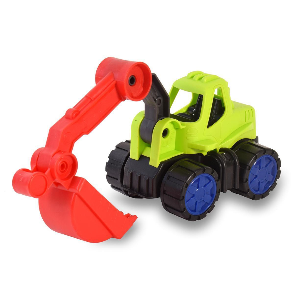 Пластмассовая игрушечная машина Toy Bibib "Эвакуатор с экскаватором" (35*12*22 см), сетка