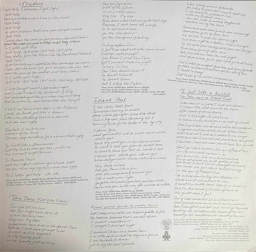 Elton John / Rock Of The Westies (LP)