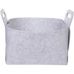 Корзина для хранения войлок 36*26*23 светло-серая