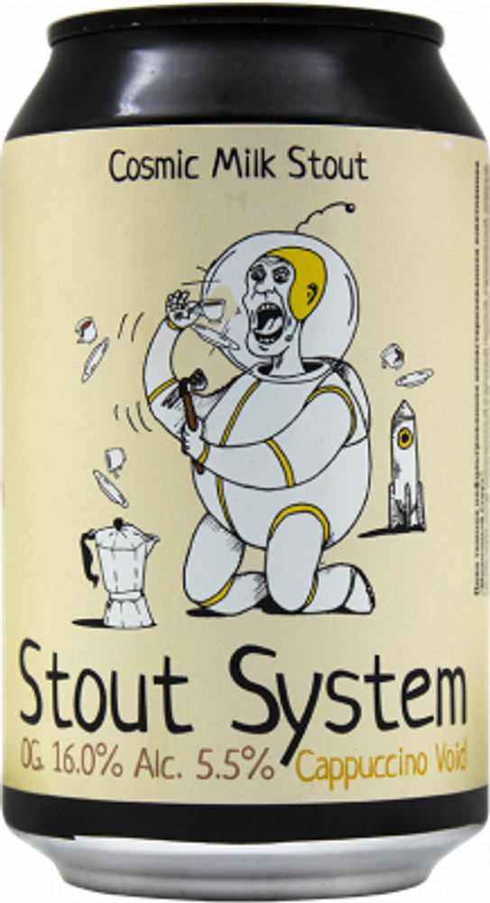 Пиво Одна Тонна Стаут Систем: Капучино Воид / Odna Tonna Stout System: Cappuccino Void 0.33 - банка