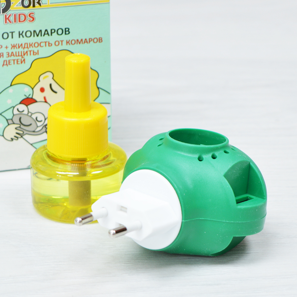 Комплект от комаров для детей 45 ночей (фумигатор+жидкость) Nadzor