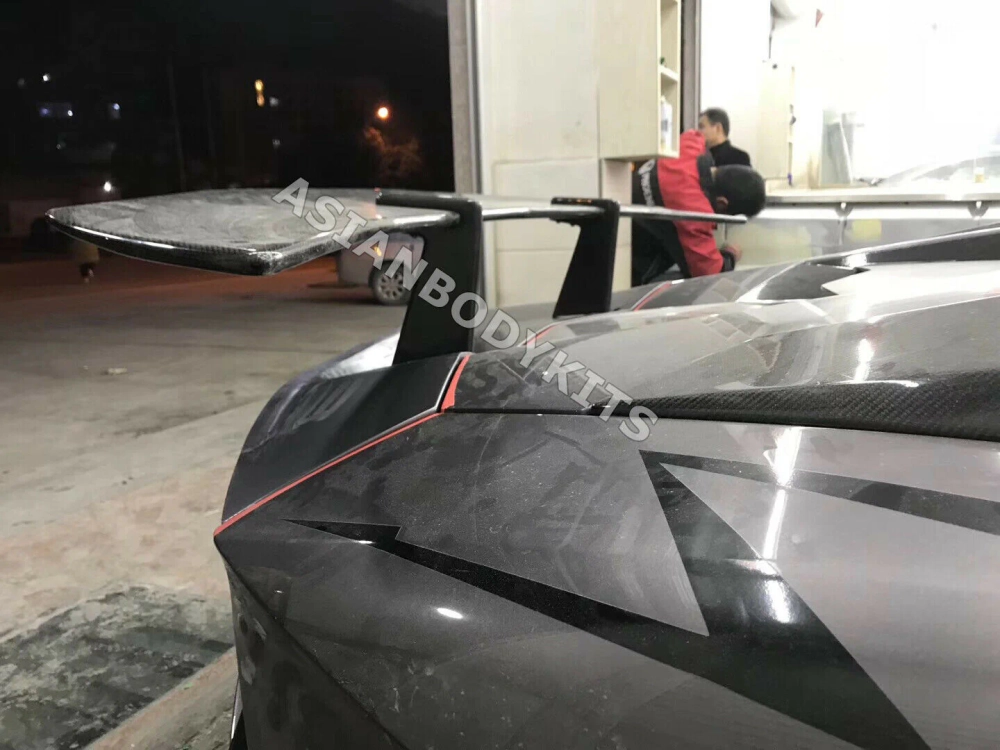 Карбоновый задний спойлер (крыло) с основанием LP750 SV style для LAMBORGHINI AVENTADOR LP700 2011–2015 Ламборгини