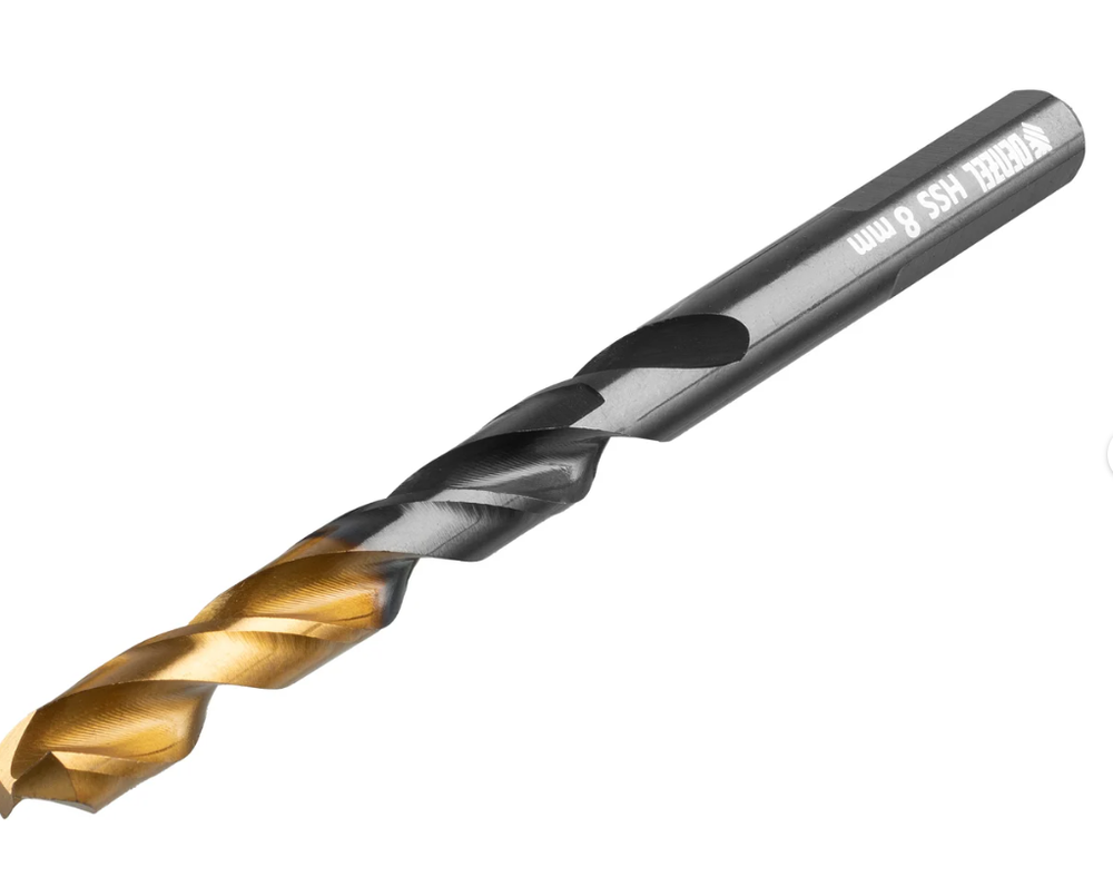 Набор сверл по металлу Golden Tip 1-10 мм, HSS-Tin, 10 шт Denzel 72316
