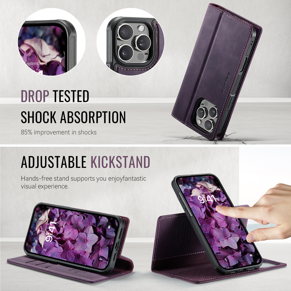 Чехол-кошелек CaseMe 2 in 1 MagSafe iPhone 16 ProMax