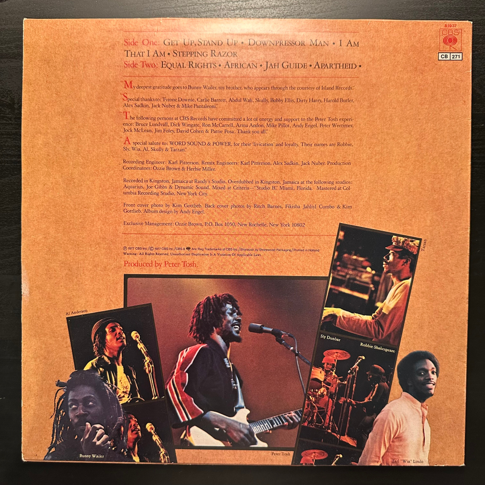 Peter Tosh - Equal Rights (Голландия 1977г.)