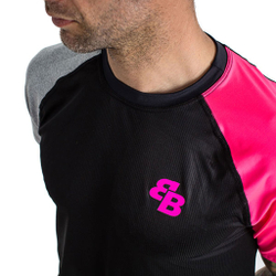 Мужское теннисное поло BB by Belen Berbel Bruno T-Shirt Men - Black, Multicoloured