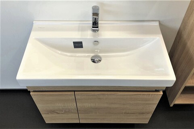 Тумба-умывальник "Тромсе-80" дуб сонома с раковиной Fest 80 F01