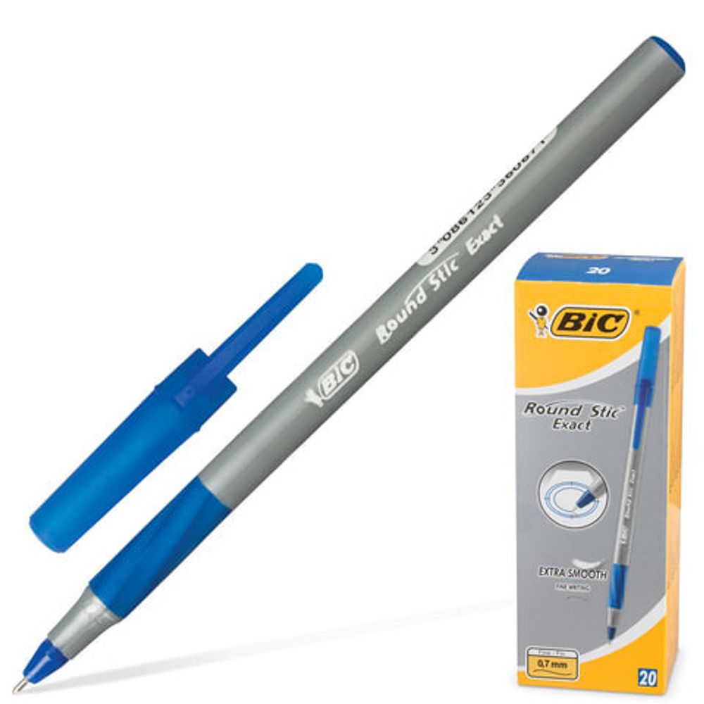 Ручка шариковая БИК 0,7 мм синяя Иксакт (918543)