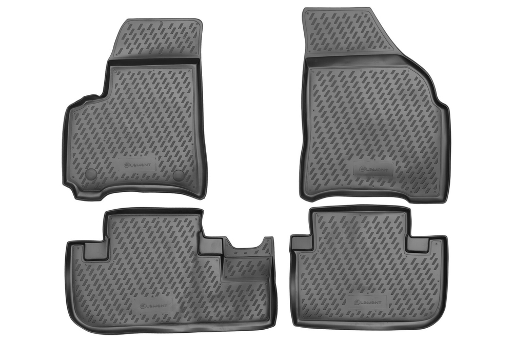 Коврики Standard, в салон CHEVROLET Rezzo 2004- , 4 шт. (полиуретан, чёрные) Element.CARCHV00009