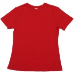 Футболка женская однотонная, цвет красный, р 42 ( маломерит, р.40 )