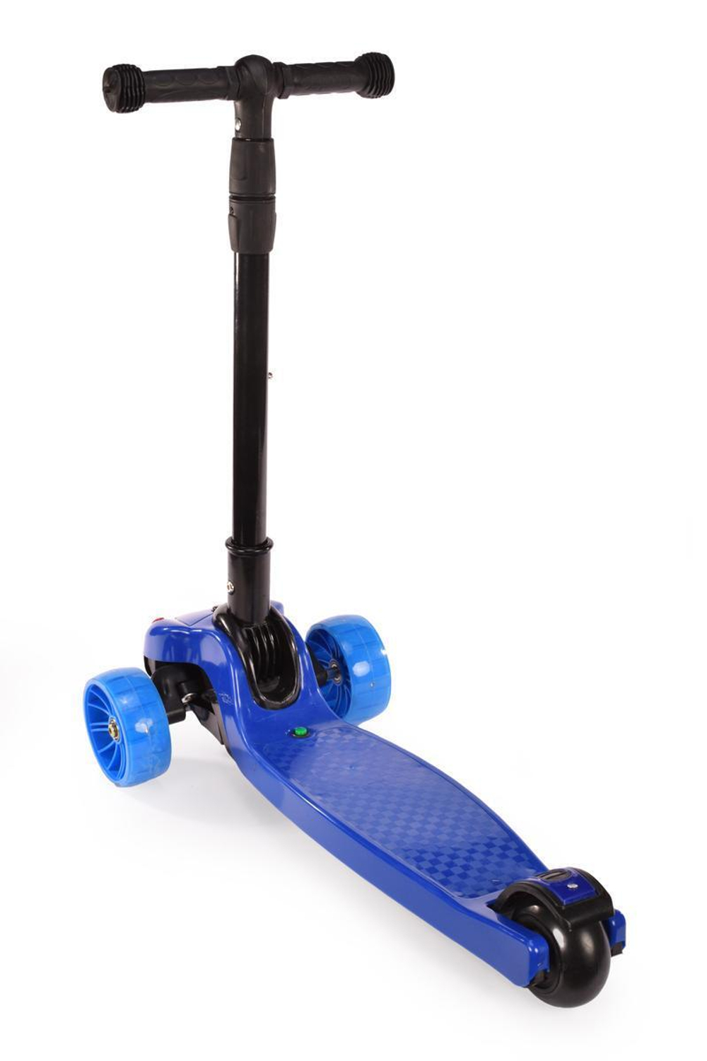 Самокат 3-х колесный, свет, звук, 2 (синий)