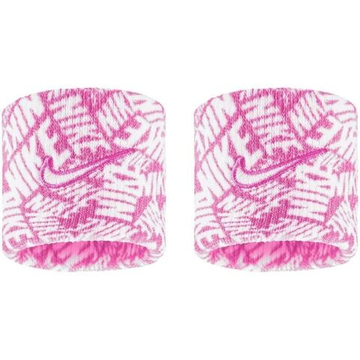 Напульсник теннисный Nike Swoosh 2P - playful pink/white