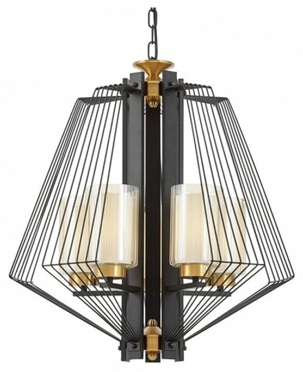 Подвесная люстра LUMINA DECO Canti LDP 1244-5 BK+MD