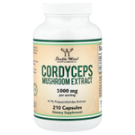 Double Wood Supplements, экстракт гриба кордицепс, 210 капсул (500 мг в 1 капсуле)