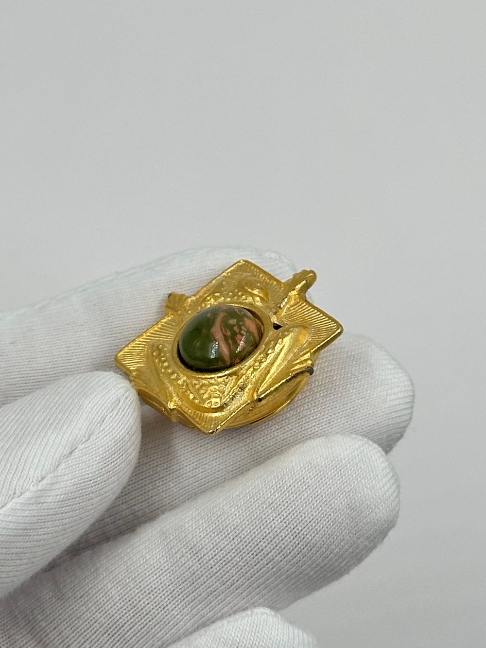 Накладка на пуговицу Лягушка