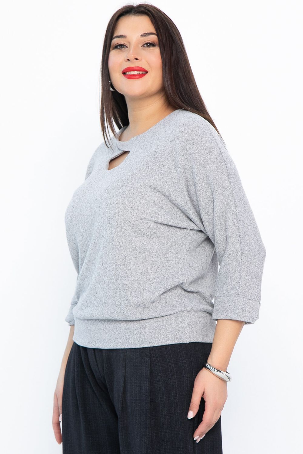 Блуза Ума (серая) Б14631-50М LT Collection