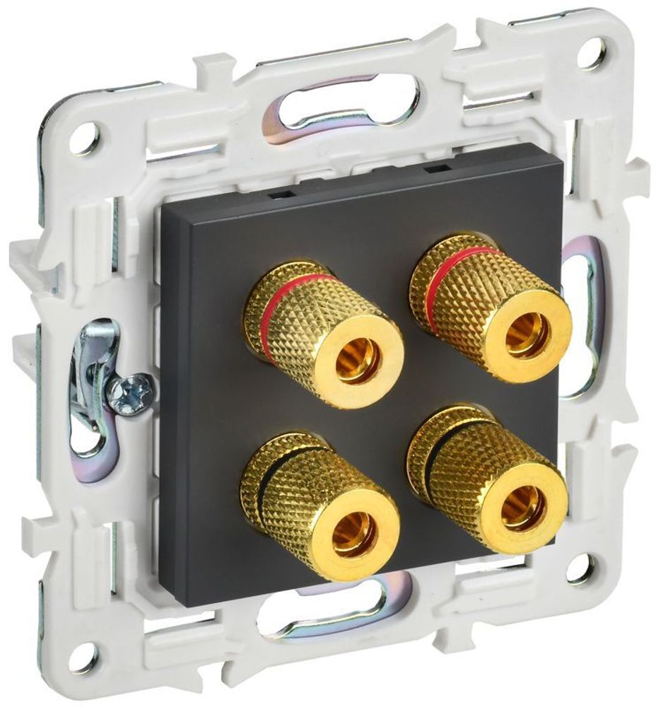 Аудиорозетка 4-м SKANDY SK-A01T титан IEK SK-S40-K48 Аудиорозетка 4-м SKANDY SK-A01T титан IEK SK-S40-K48