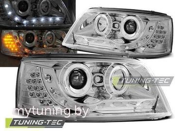 Передние фары VW T5 daylight chrome