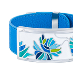 Браслет Fiore Luna на синем кожаном ремешке CB13599-5A