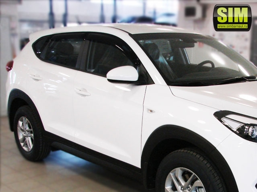 Дефлекторы боковых окон SIM для Hyundai Tucson (2015-2020) арт.SHYTUC1532
