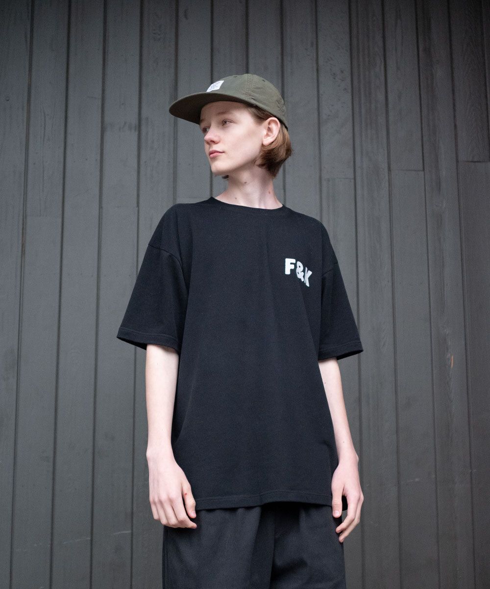 Футболка Hardlunch оверсайз F&K черная