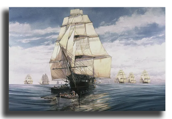 Репродукция "Айвазовский - Парусник"