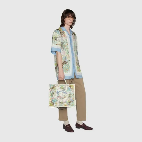 Сумка-тоут Gucci Tiger среднего размера