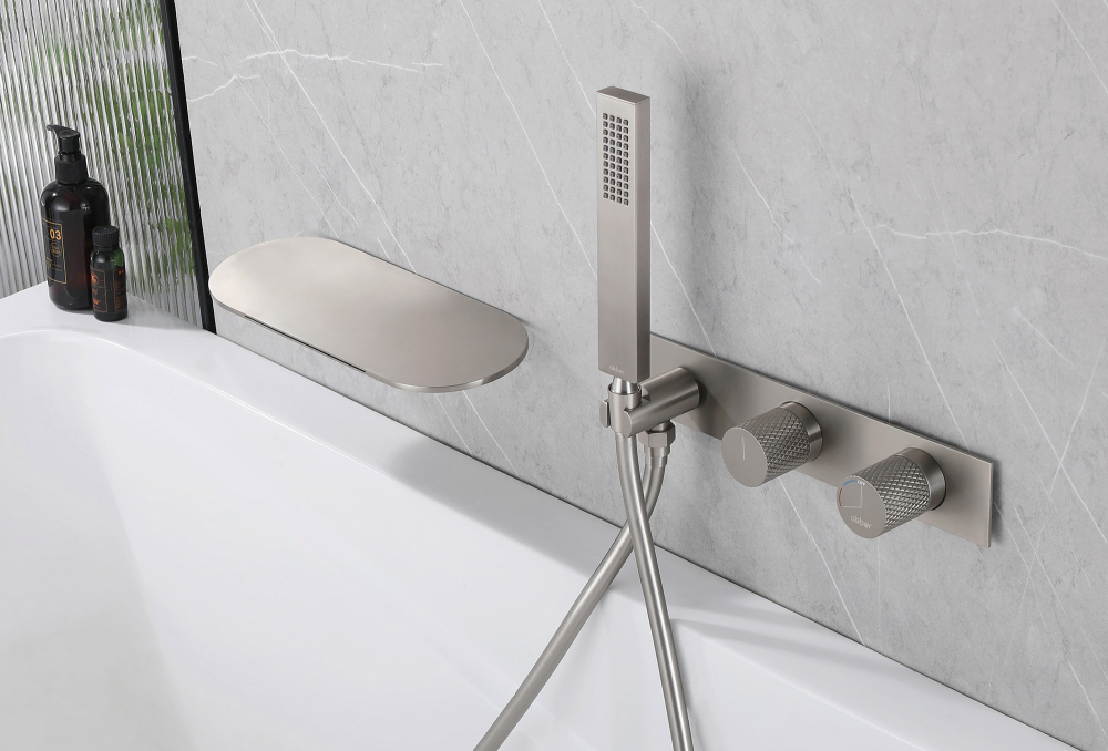 Смеситель ABBER Rund AF8731SP для ванны скрытого монтажа, сатин