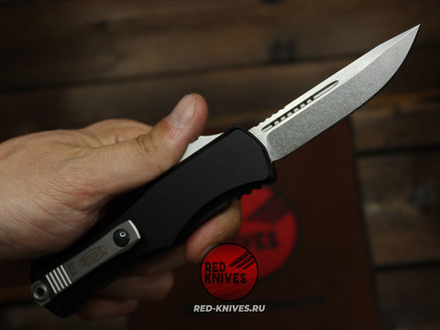 Нож Microtech HERA 2 S/E - темная рукоять, клинок стоунвош МТ21