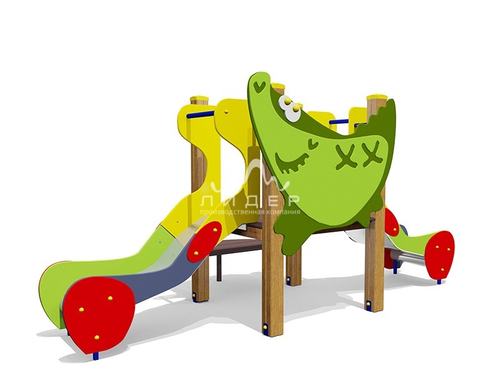 Горка двойная “Крокодил” 08208
