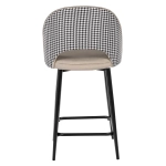 Стул полубарный Bradex Home Leo латте с жаккардом, поворотный механизм