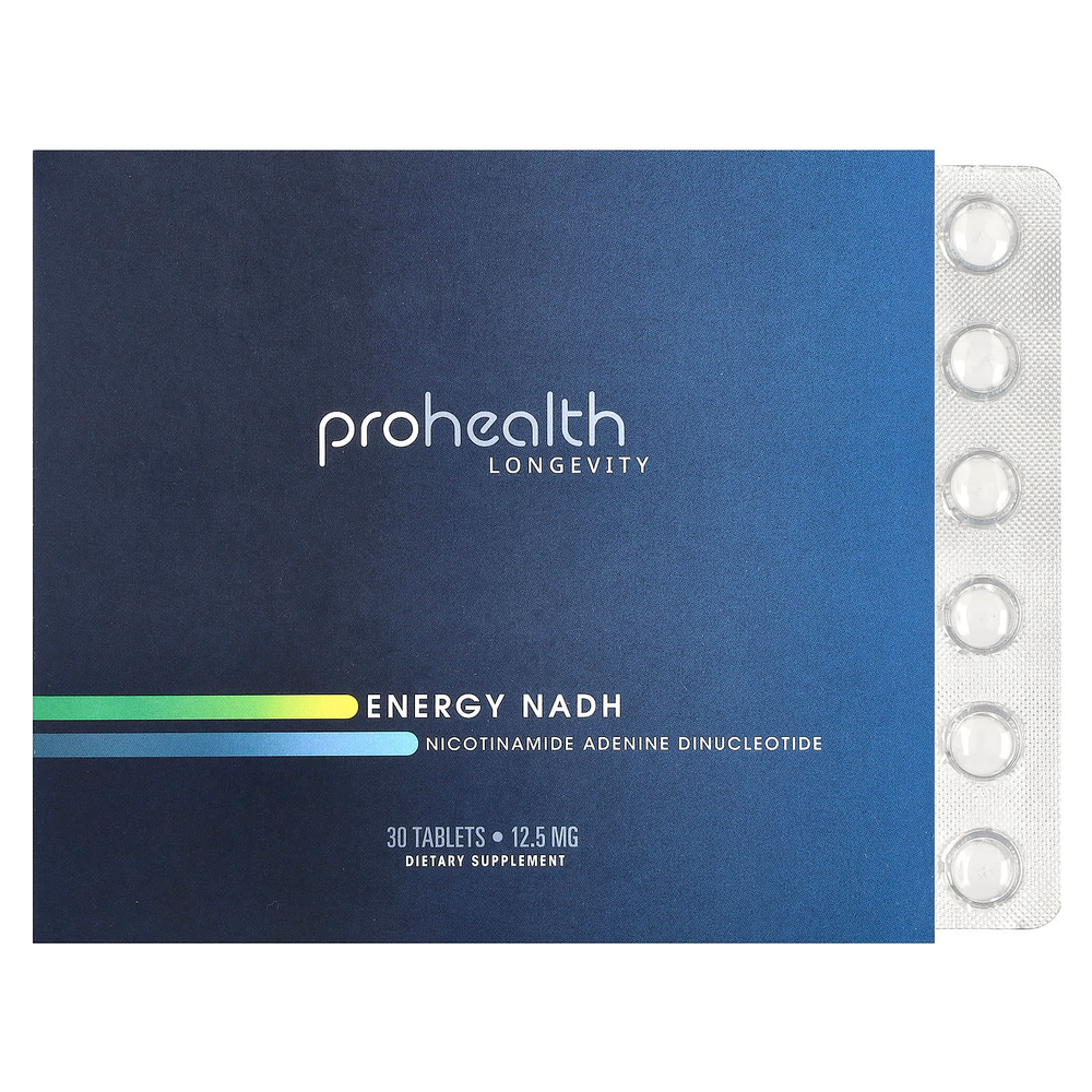 ProHealth Longevity, Energy NADH, 12,5 мг, 30 таблеток