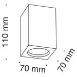 Потолочный светильник Technical C005CW-01W