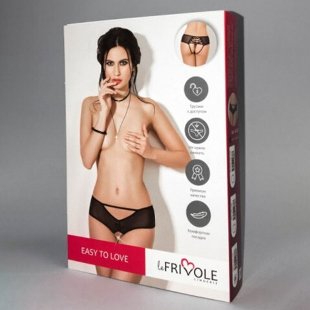 Шортики с доступом и шнуровкой сзади Le Frivole Easy to love (S/M, 42-44)