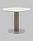 Стол Terano Ø90 см, белая матовая керамика, ножка латте