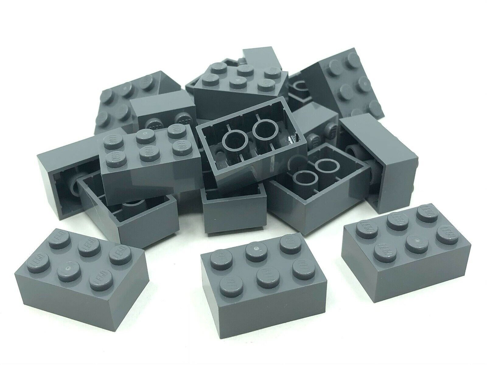 Lego Кирпич 2x3 (темно-серый) 4211105